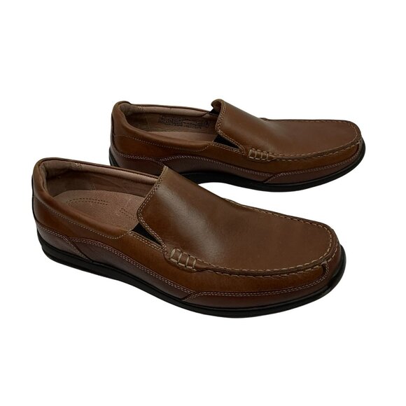 Vionic Leather Slip On Loafers Mens 10.5 Brown main image 9